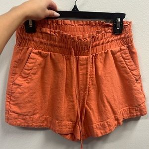 Cotton parachute shorts